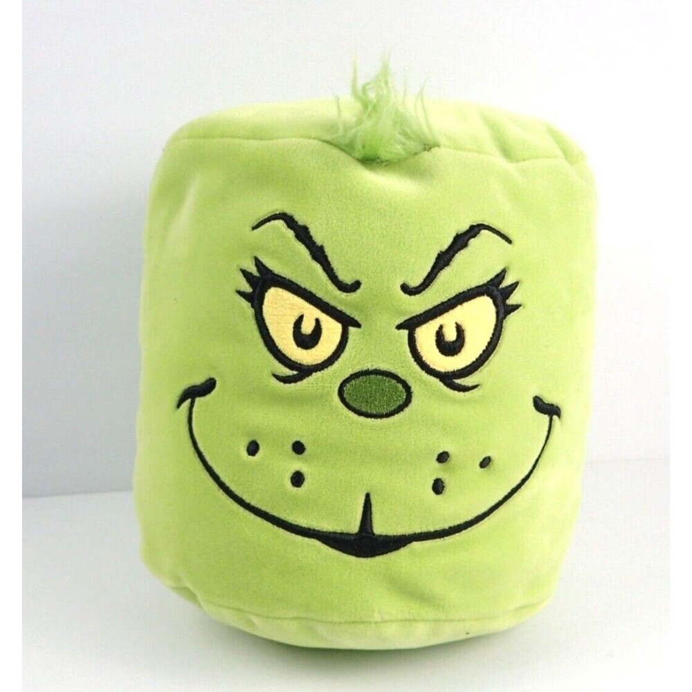 The Grinch Dr. Seuss Aurora 6.5” Squish Head Plush Mallow Face Stuffed Animal